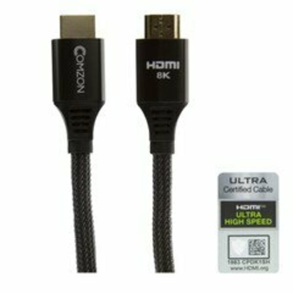 Swe-Tech 3C Comzon Ultra-High-Speed Certified HDMI Cable, 48Gbps, 4K120/8K60, HDMI-A Male, woven jacket FWTC2001